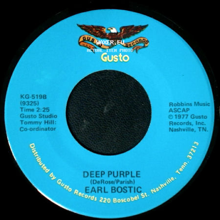 Earl Bostic - Deep Purple / Smoke Rings side A