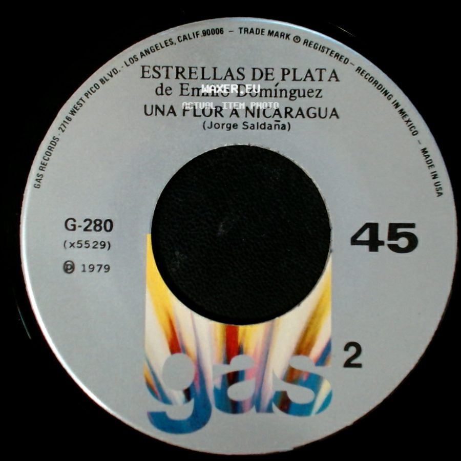 Estrellas De Plata De Emilio Domínguez - Nicaragua Libre / Una Flor A Nicaragua side B