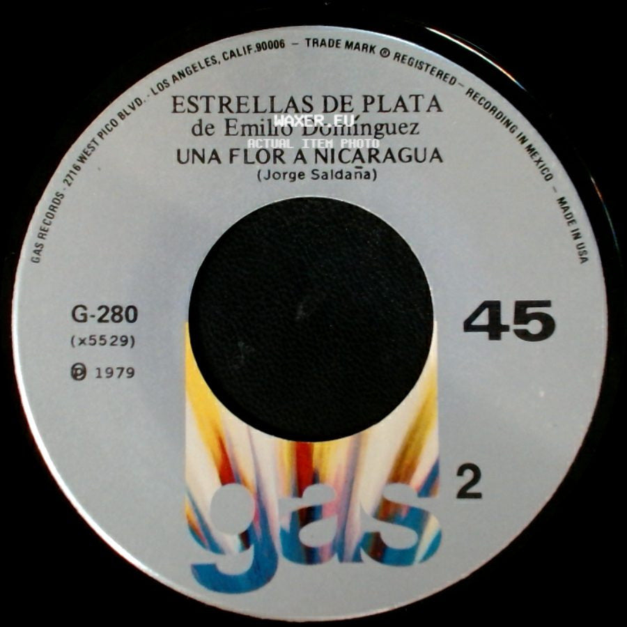 Emilio Domínguez - Nicaragua Libre / Estrellas De Plata / Una Flor A Nicaragua side B