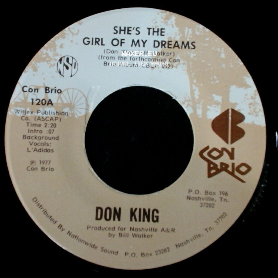 Don King - She's The Girl Of My Dreams / Dancing Across My Memory side A