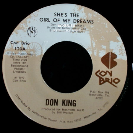 Don King - She's The Girl Of My Dreams / Dancing Across My Memory side A