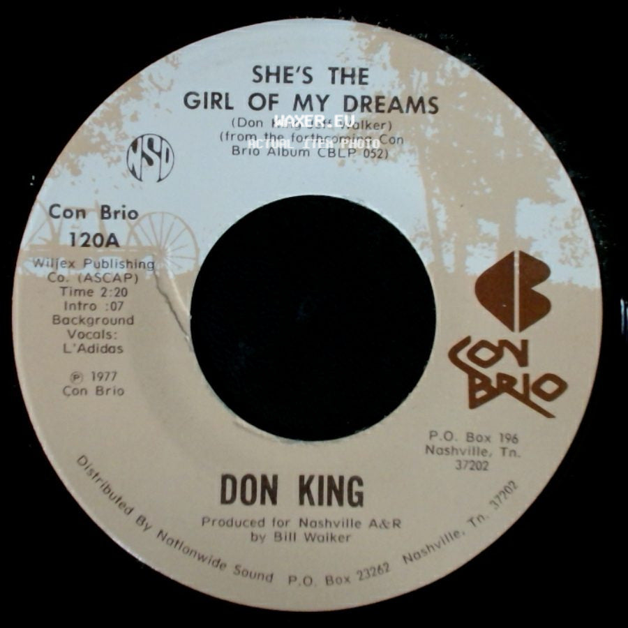 Don King - Dancing Across My Memory / She's The Girl Of My Dreams side B