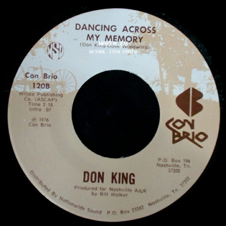 Don King - She's The Girl Of My Dreams / Dancing Across My Memory side B
