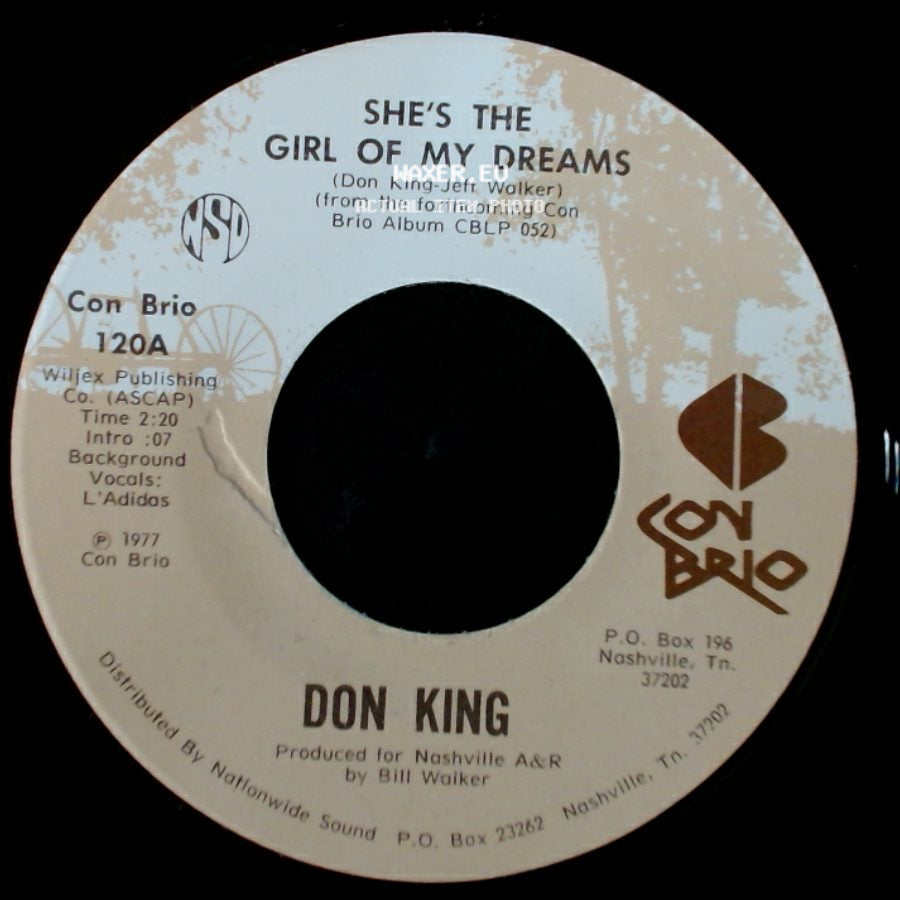 Don King - Dancing Across My Memory / She's The Girl Of My Dreams side B