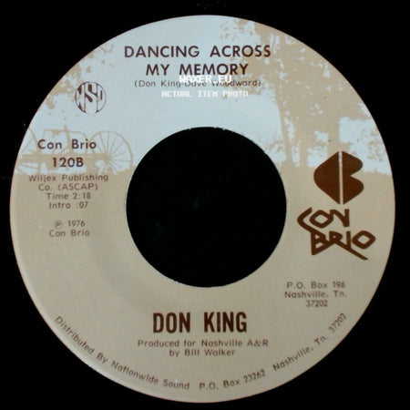 Don King - Dancing Across My Memory / She's The Girl Of My Dreams side A