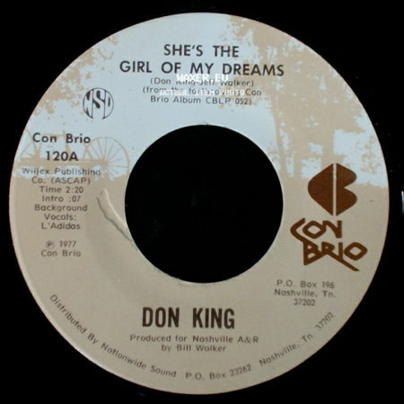 Don King - She's The Girl Of My Dreams / Dancing Across My Memory side A