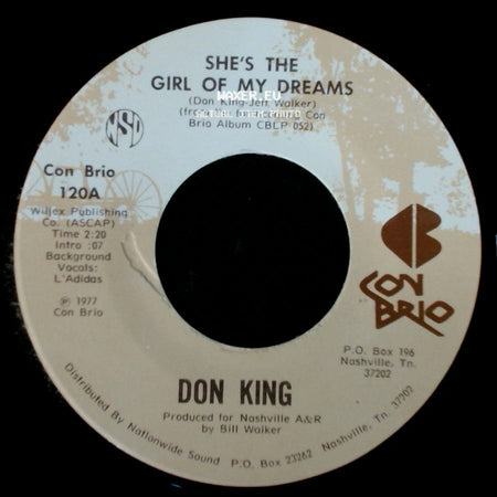 Don King - Dancing Across My Memory / She's The Girl Of My Dreams side B