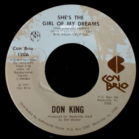 Don King - She's The Girl Of My Dreams / Dancing Across My Memory side A