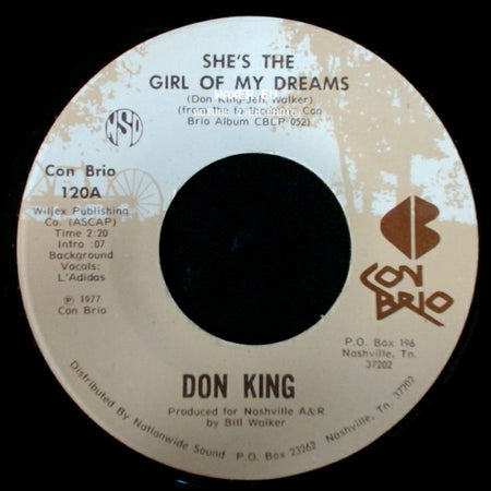 Don King - She's The Girl Of My Dreams / Dancing Across My Memory side A