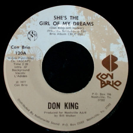Don King - She's The Girl Of My Dreams / Dancing Across My Memory side A