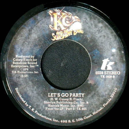 Kc And The Sunshine Band - It's The Same Old Song / Let's Go Party side B