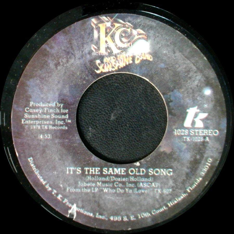 Kc And The Sunshine Band - Let's Go Party / It's The Same Old Song side B