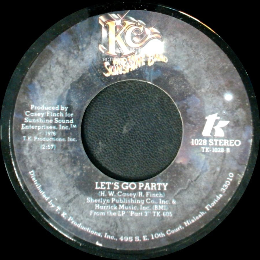 Kc And The Sunshine Band / Kc & The Sunshine Band - Let's Go Party / It's The Same Old Song side A
