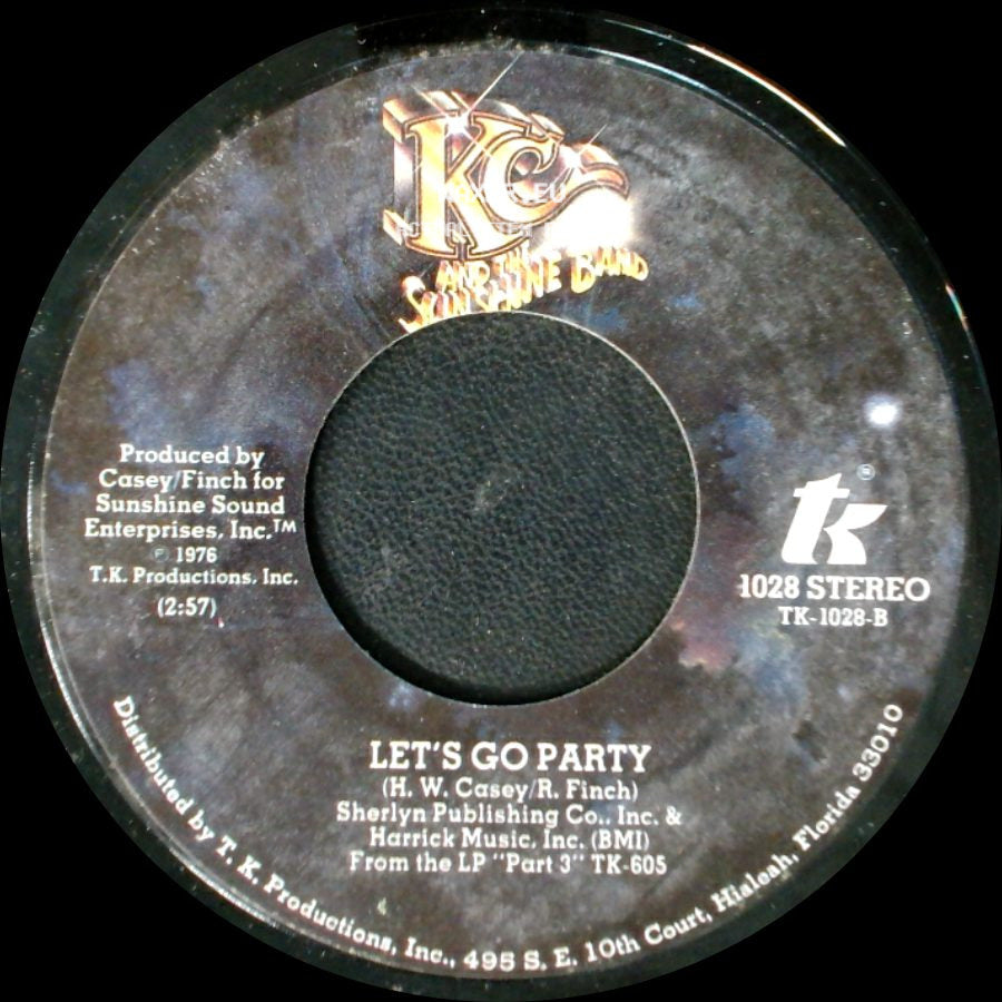 Kc And The Sunshine Band - It's The Same Old Song / Let's Go Party side B