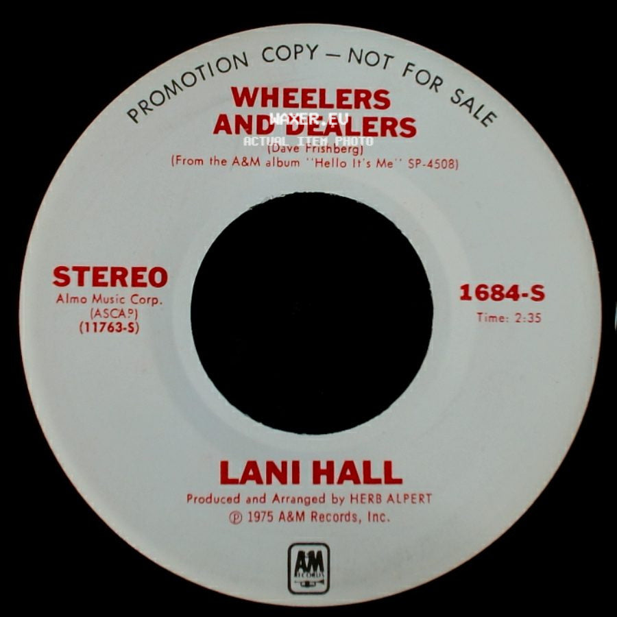 Lani Hall - Hello It's Me / Wheelers And Dealers side B