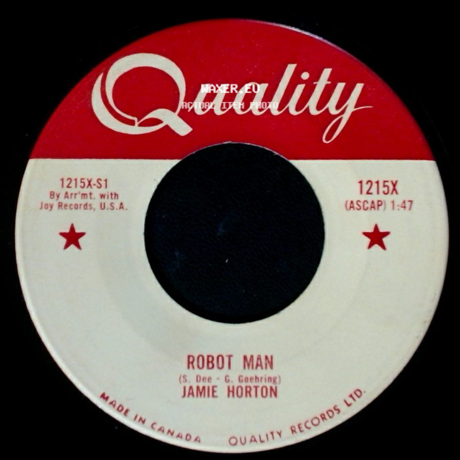 Jamie Horton - Robot Man / We're Through - We're Finished side A