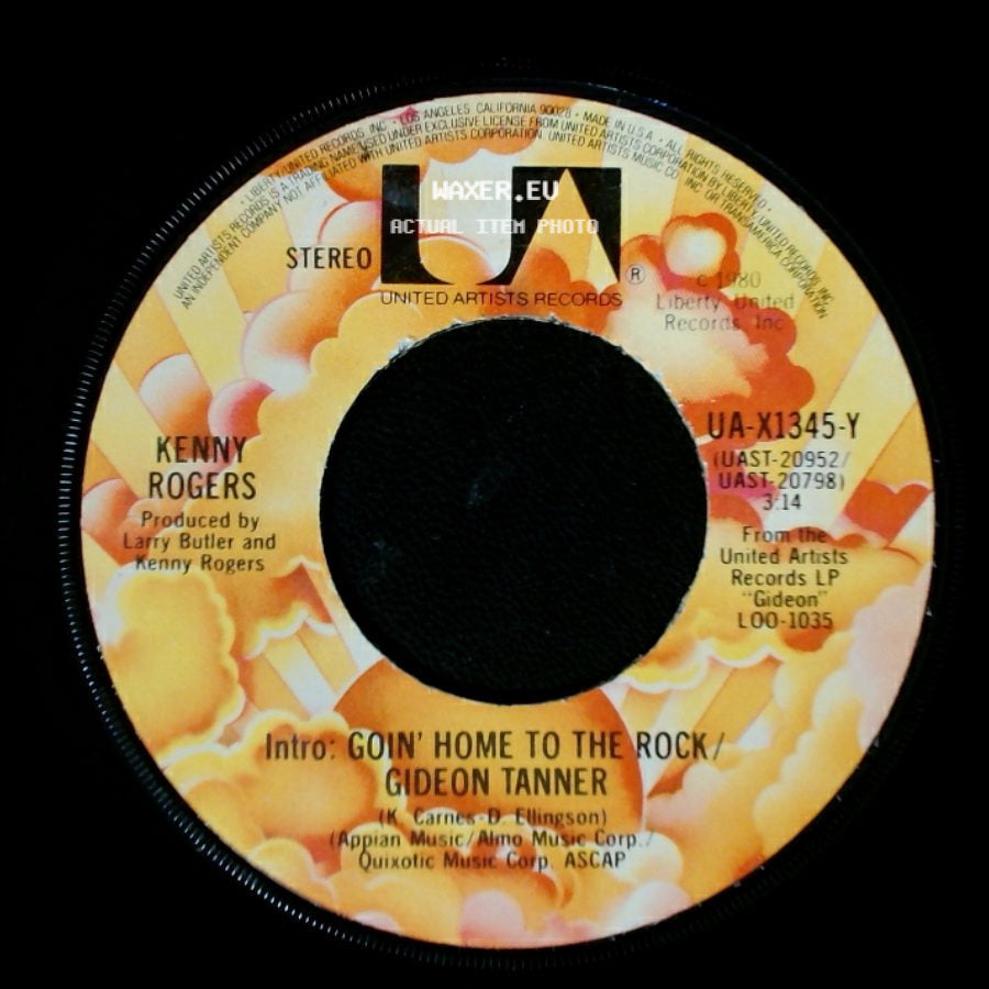 Kenny Rogers / Kenny Rogers Vocal Duet With Kim Carnes - Intro: Goin' Home To The Rock / Gideon Tanner / Don't Fall In Love With A Dreamer side A