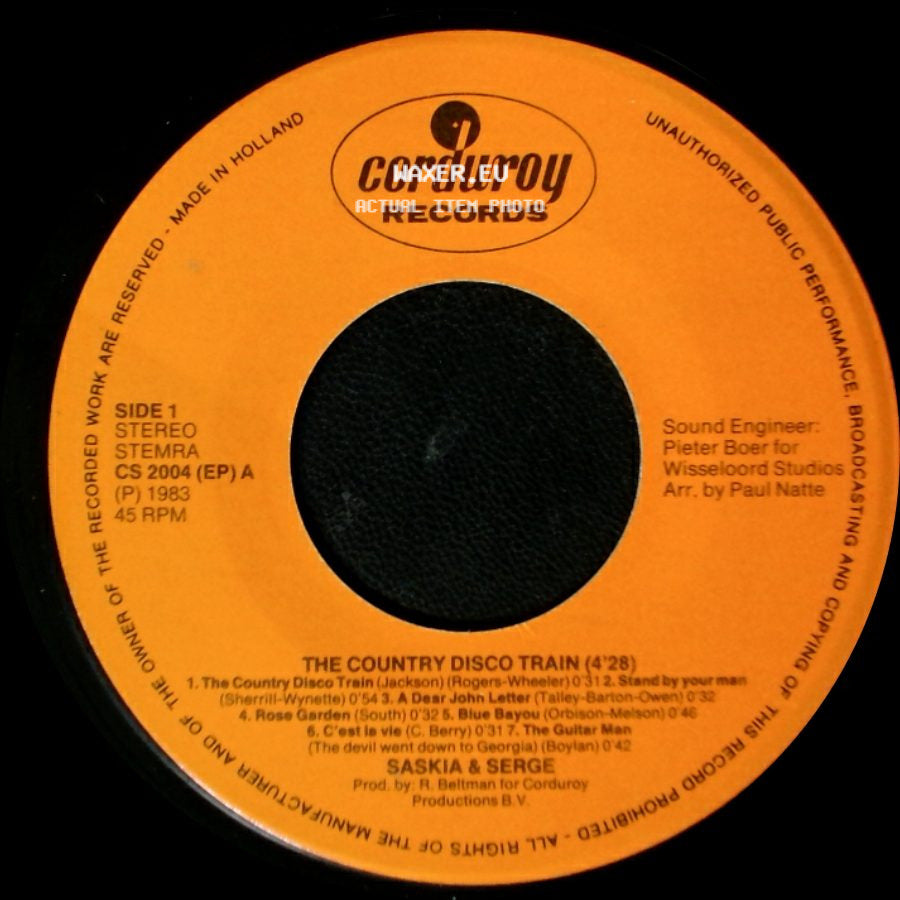 Saskia & Serge - The Country Disco Train / Goodbye Las Vegas (4'50) side A