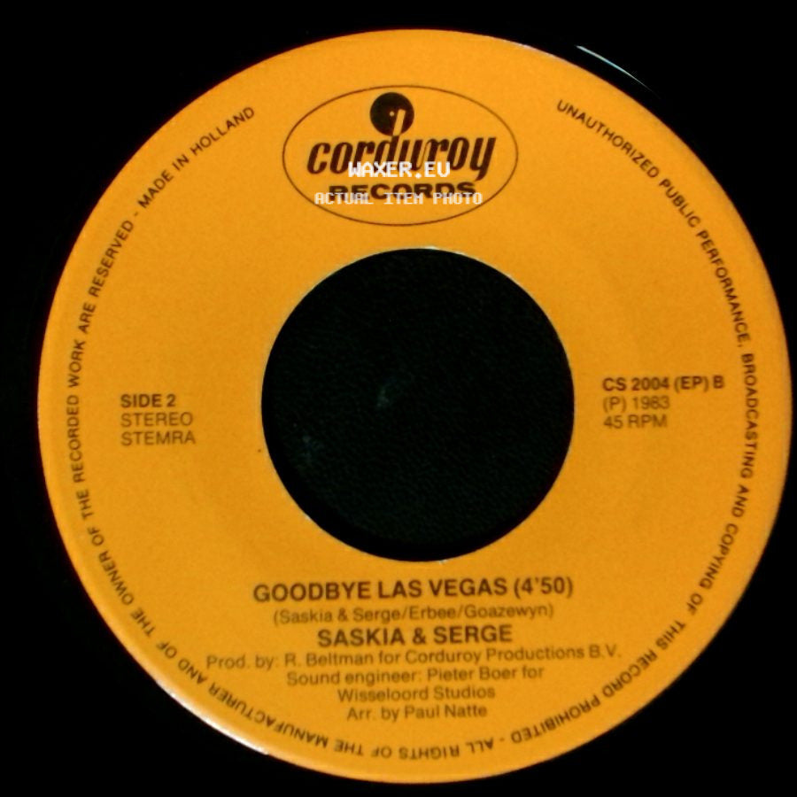Saskia & Serge - The Country Disco Train / Goodbye Las Vegas (4'50) side B