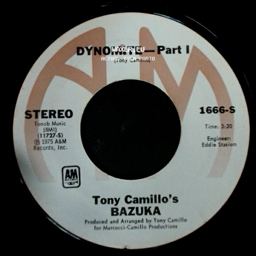 Tony Camillo's Bazuka - Dynomite - Part Ii / Dynomite - Part I side B