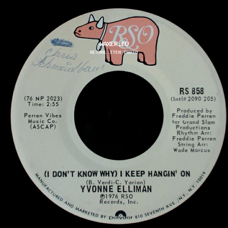 Yvonne Elliman - Love Me / (I Don't Know Why) I Keep Hangin' On side B