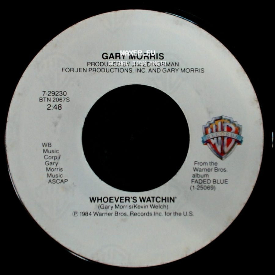 Gary Morris - Second Hand Heart / Whoever's Watchin' side B