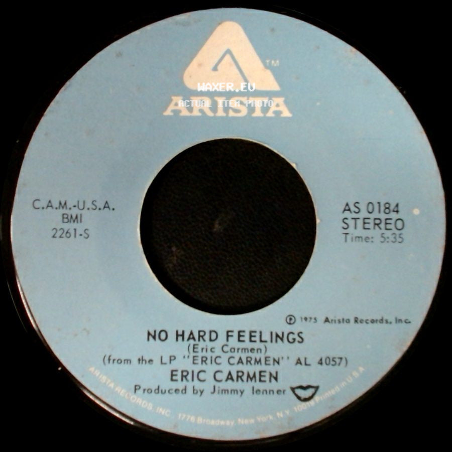 Eric Carmen - Never Gonna Fall In Love Again / No Hard Feelings side B