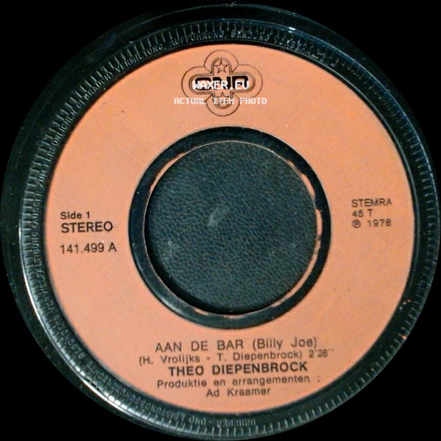 Theo Diepenbrock - Aan De Bar (Billy Joe) / De Golf Van Biscaje side A