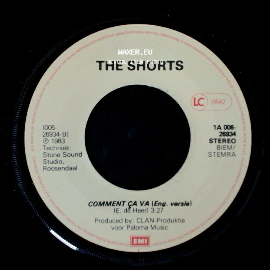 The Shorts - Comment Ça Va (Eng. Vers/E) / Comment Ça Va (Ned. Versie) side A