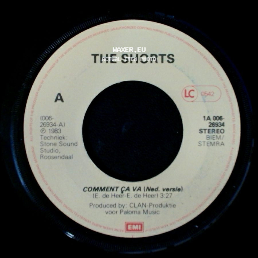 The Shorts - Comment Ça Va (Eng. Vers/E) / Comment Ça Va (Ned. Versie) side B