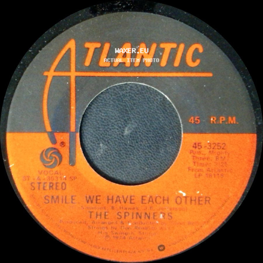 The Spinners - Living A Little, Laughing A Little / Smile We Have Each Other side B