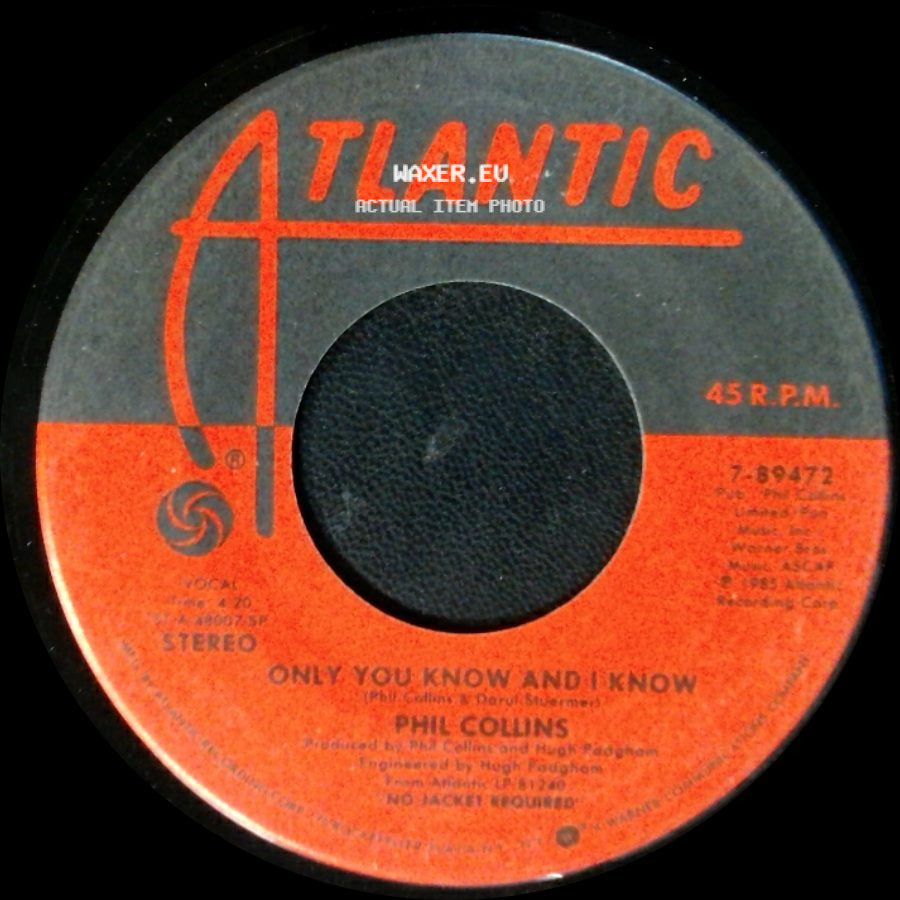 Phil Collins - Only You Know And I Know / Take Me Home side A