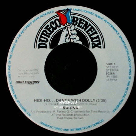 Karina - Hidi-Ho... Dance With Dolly / Hidi-Ho... Dance With Dolly (Instr.) side A