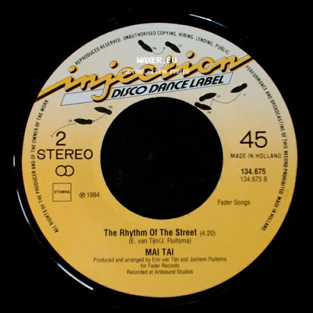 Mai Tai - The Rhythm Of The Street / Am I Losing You Forever side A