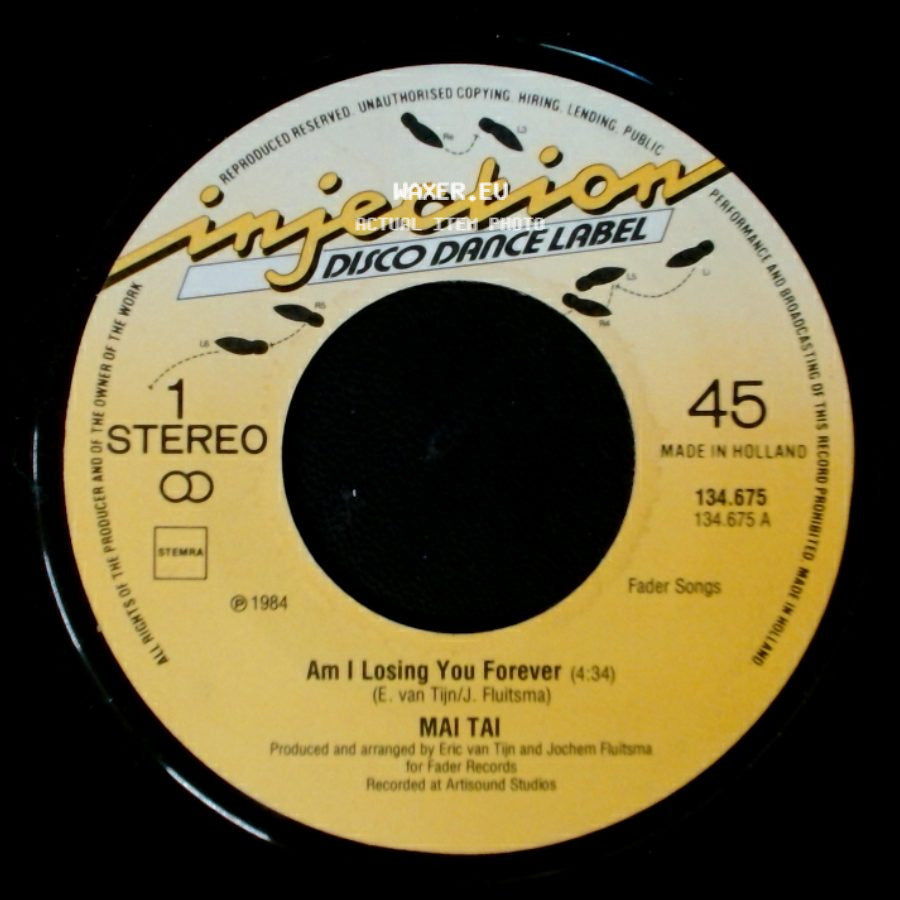 Mai Tai - The Rhythm Of The Street / Am I Losing You Forever side B