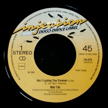 Mai Tai - The Rhythm Of The Street / Am I Losing You Forever side B
