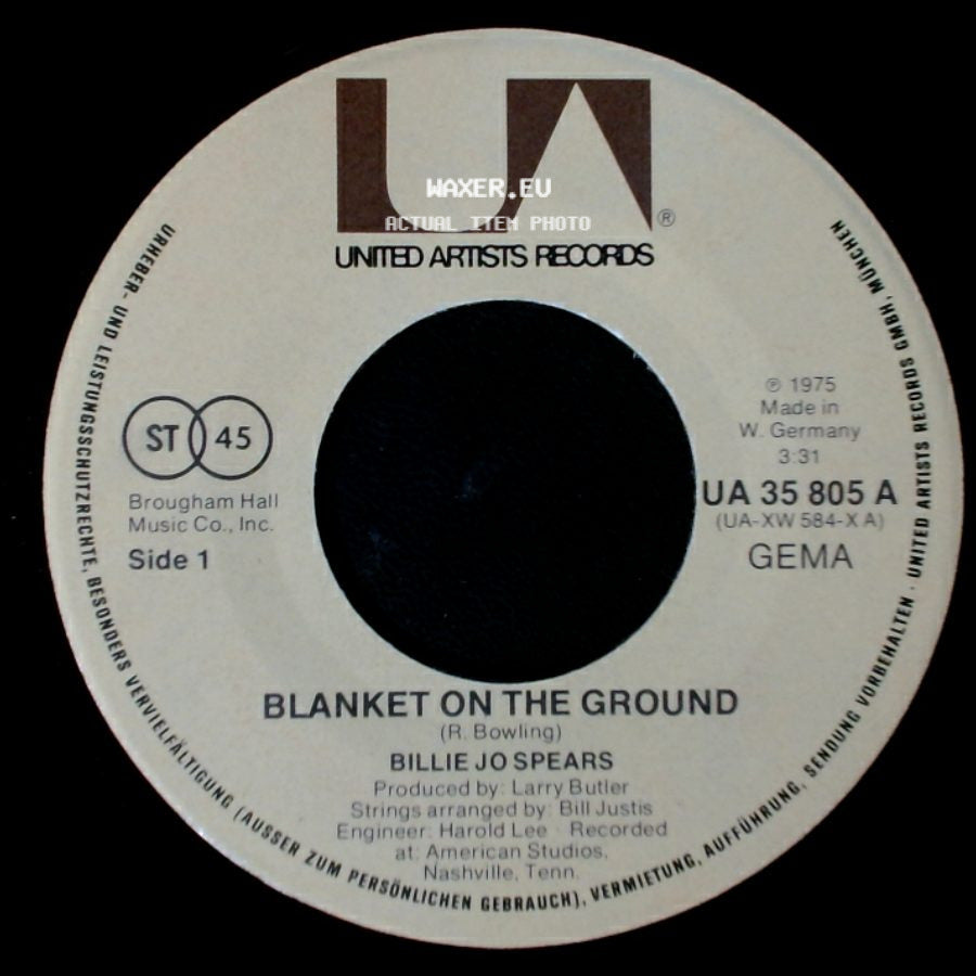 Billie Jo Spears - Blanket On The Ground / Come On Home side A