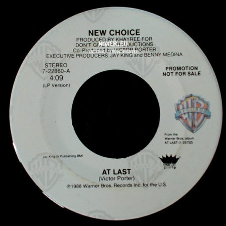 New Choice - At Last / At Last side A