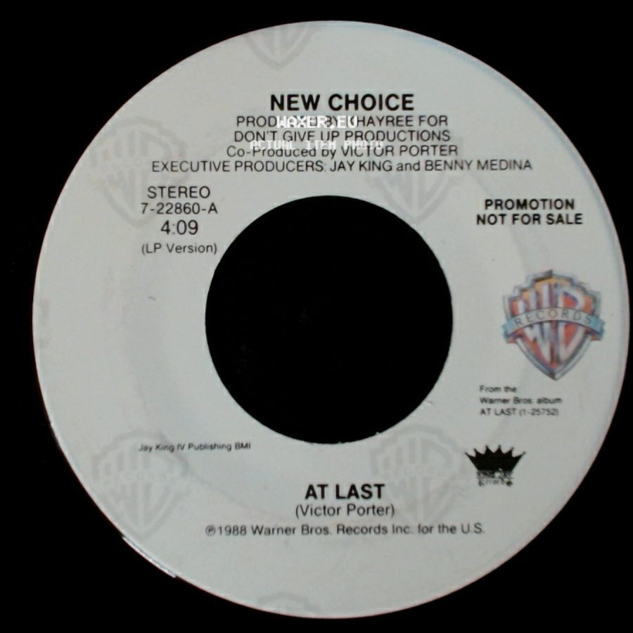 New Choice - At Last / At Last side B