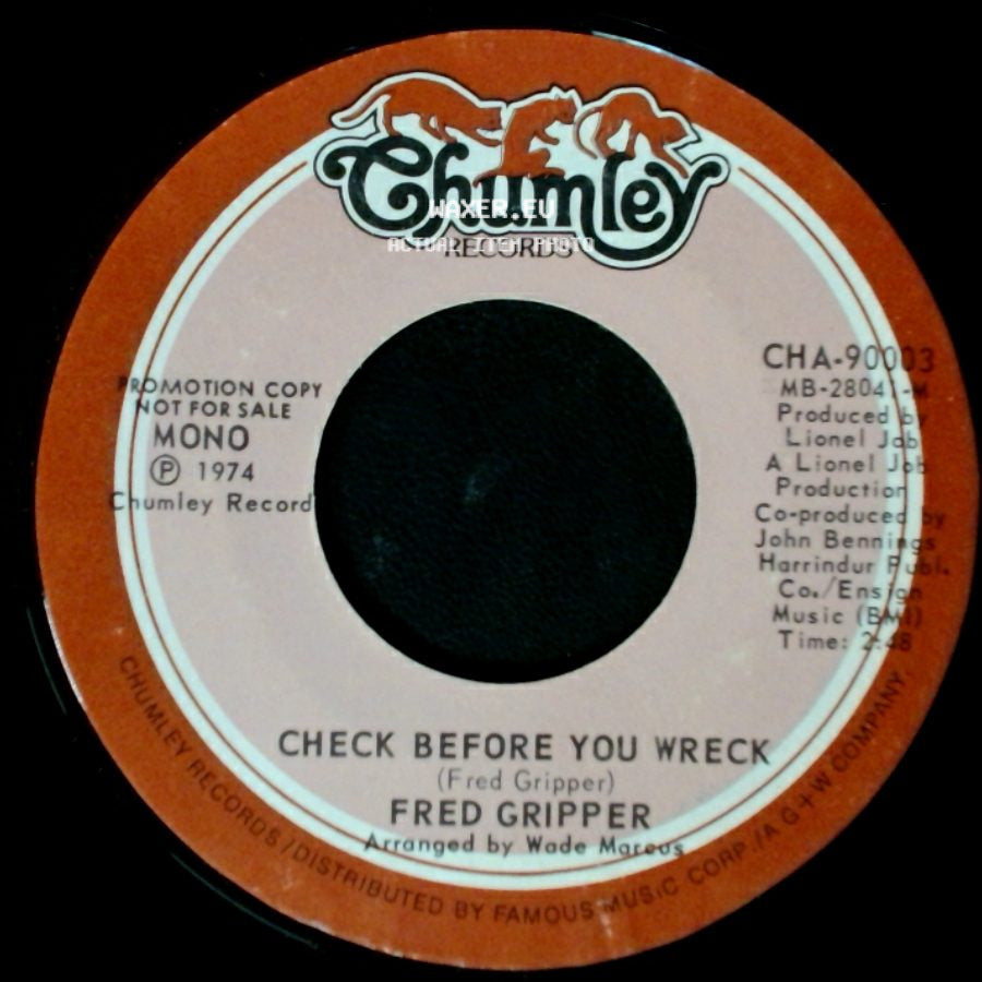 Fred Gripper - Check Before You Wreck / Check Before You Wreck side A