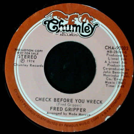Fred Gripper - Check Before You Wreck / Check Before You Wreck side A