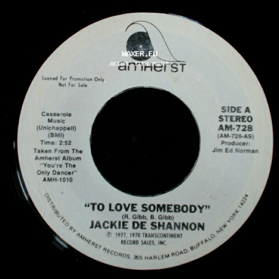 Jackie De Shannon - To Love Somebody / To Love Somebody side A