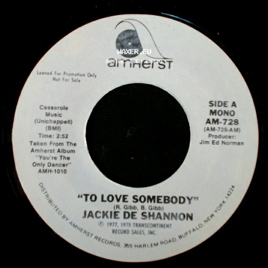 Jackie De Shannon - To Love Somebody / To Love Somebody side B