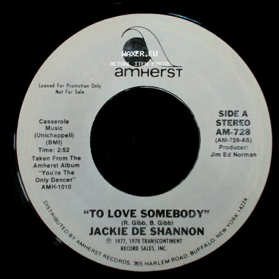 Jackie De Shannon - To Love Somebody / To Love Somebody side A