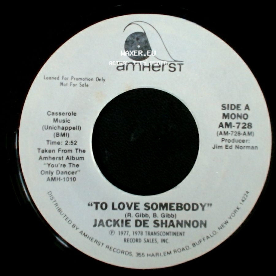 Jackie De Shannon - To Love Somebody / To Love Somebody side B