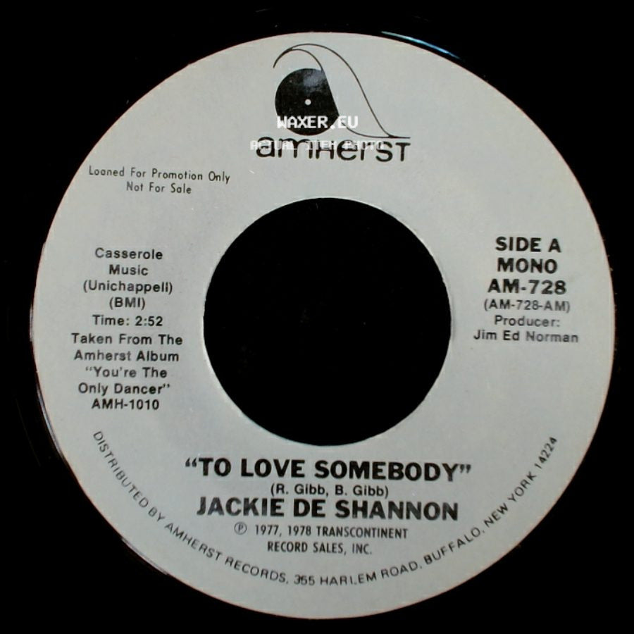 Jackie De Shannon - To Love Somebody / To Love Somebody side A