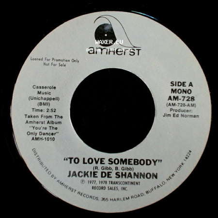 Jackie De Shannon - To Love Somebody / To Love Somebody side A
