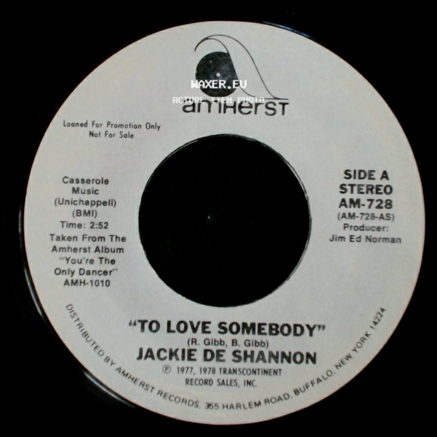 Jackie De Shannon - To Love Somebody / To Love Somebody side B