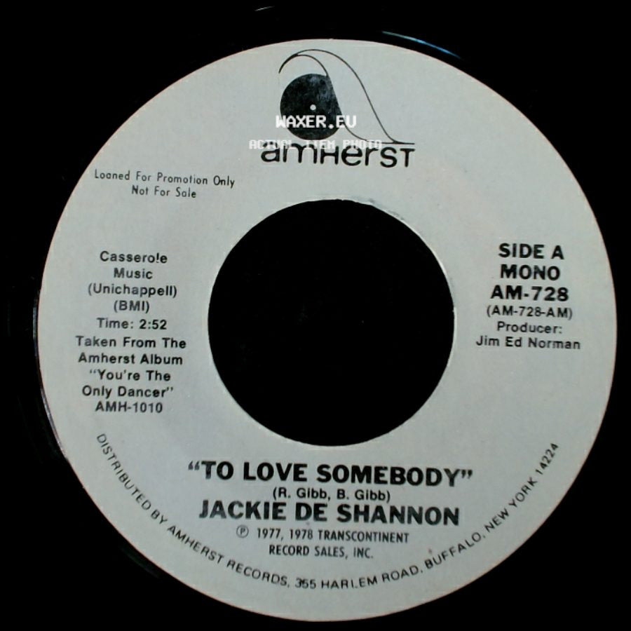 Jackie De Shannon - To Love Somebody / To Love Somebody side B