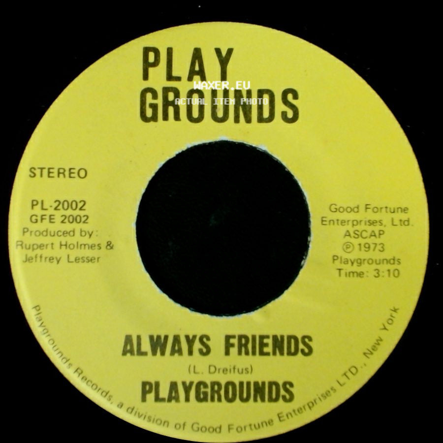 Playgrounds - Always Friends / This Old Man side A
